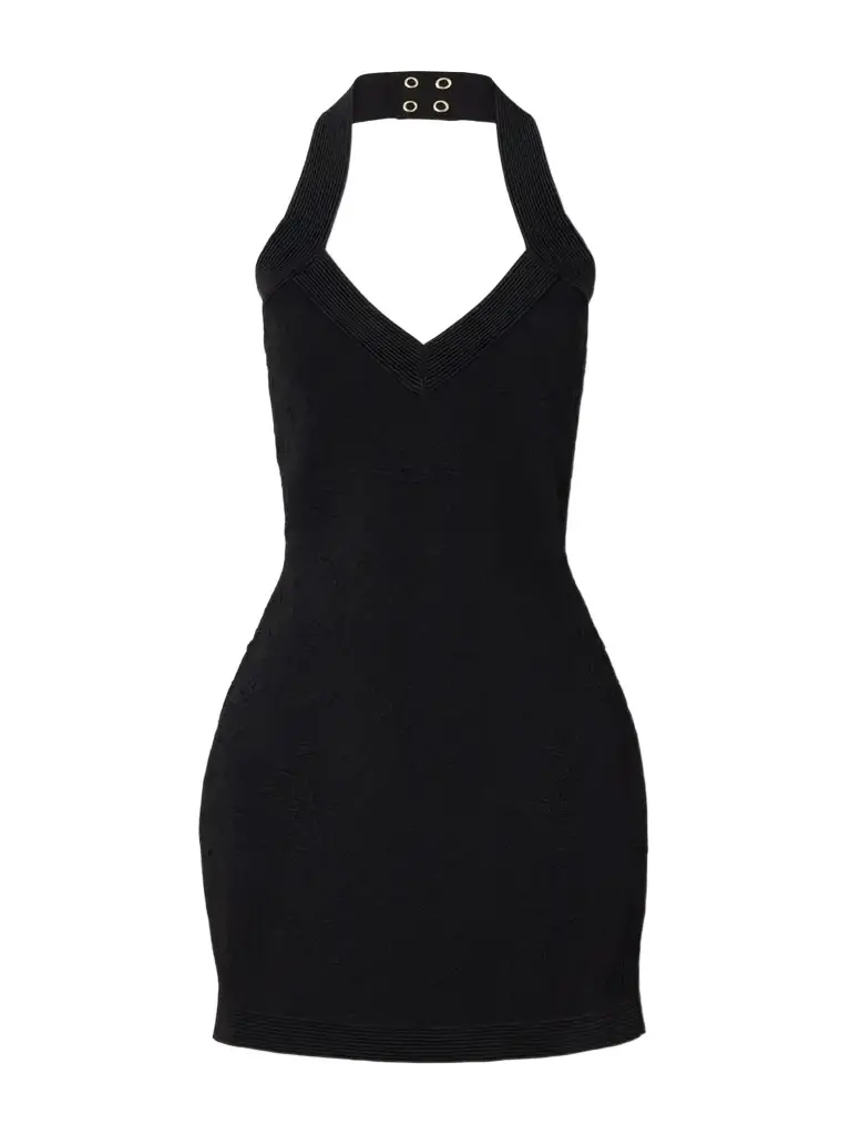 Balmain Jacquard-knit Mini Dress | Image 1 Balmain Jacquard-knit Mini Dress | Image 1