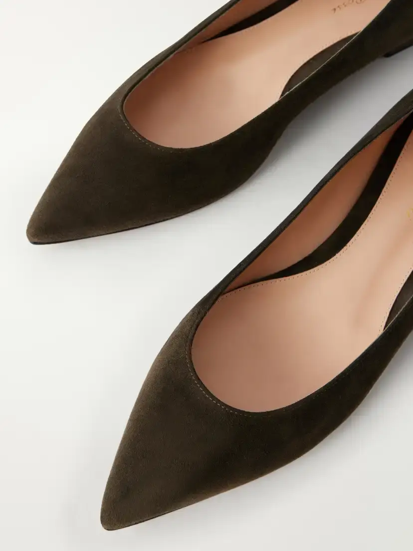 Gianvito Rossi Ginavito Suede Ballet Flats | Thumbnail 5 Gianvito Rossi Ginavito Suede Ballet Flats | Thumbnail 5