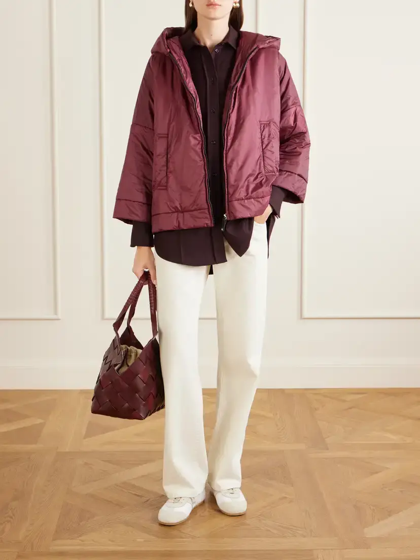 Max Mara Fiore Padded Hooded Shell Jacket | Thumbnail 2 Max Mara Fiore Padded Hooded Shell Jacket | Thumbnail 2