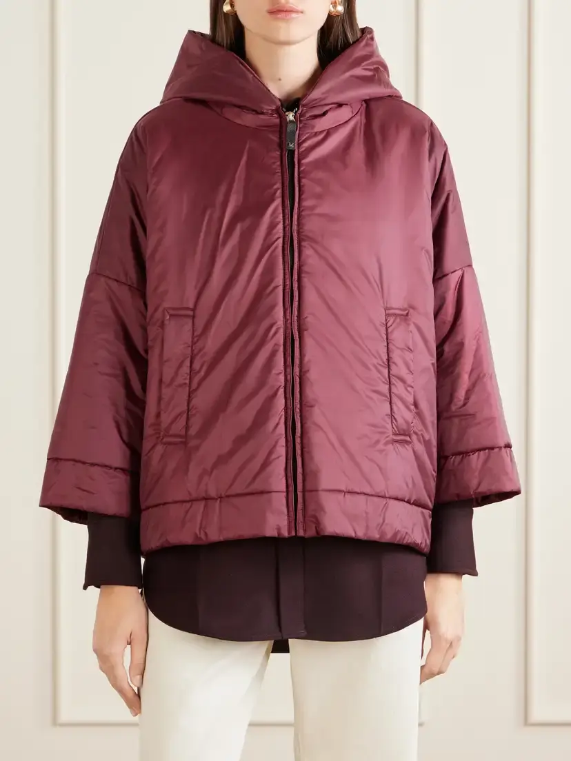Max Mara Fiore Padded Hooded Shell Jacket | Thumbnail 3 Max Mara Fiore Padded Hooded Shell Jacket | Thumbnail 3