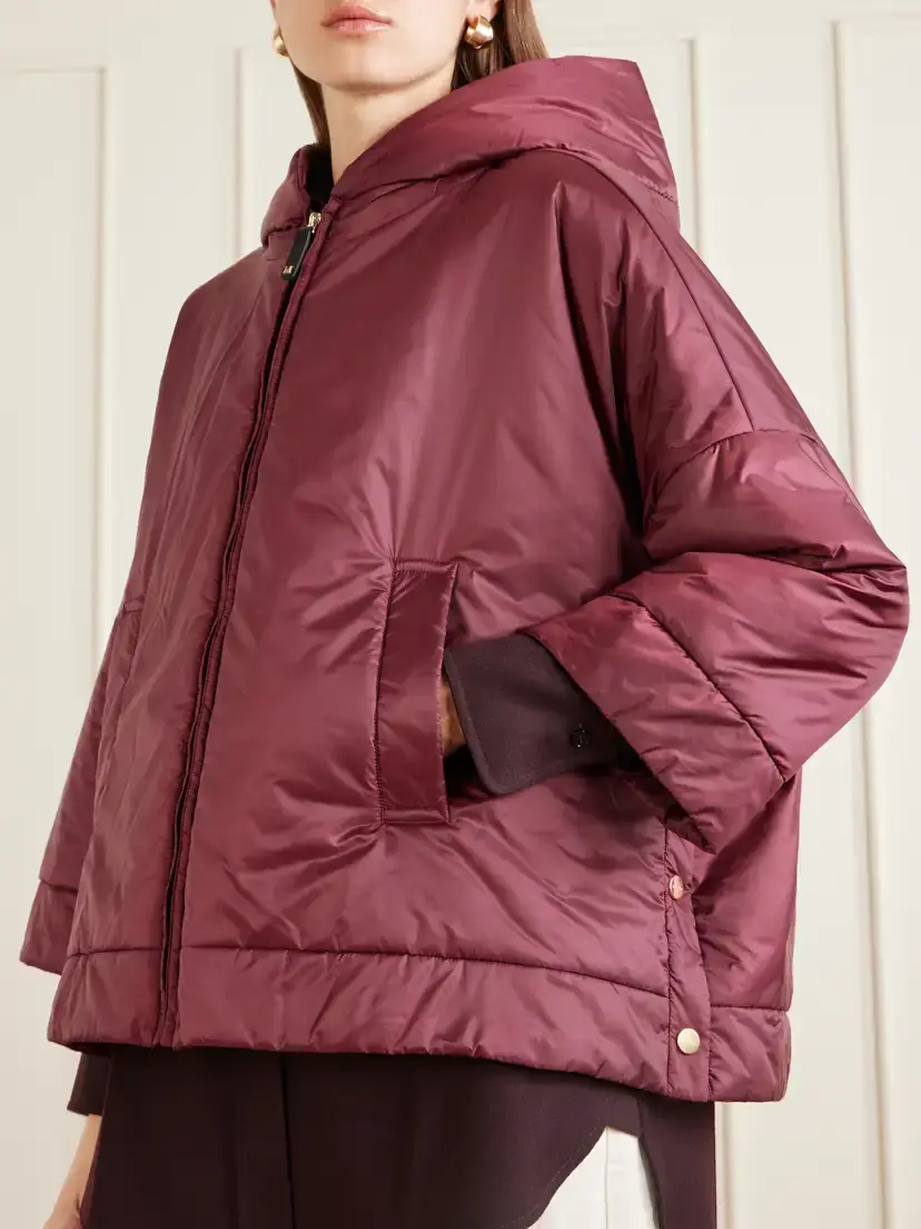 Max Mara Fiore Padded Hooded Shell Jacket | Thumbnail 5 Max Mara Fiore Padded Hooded Shell Jacket | Thumbnail 5