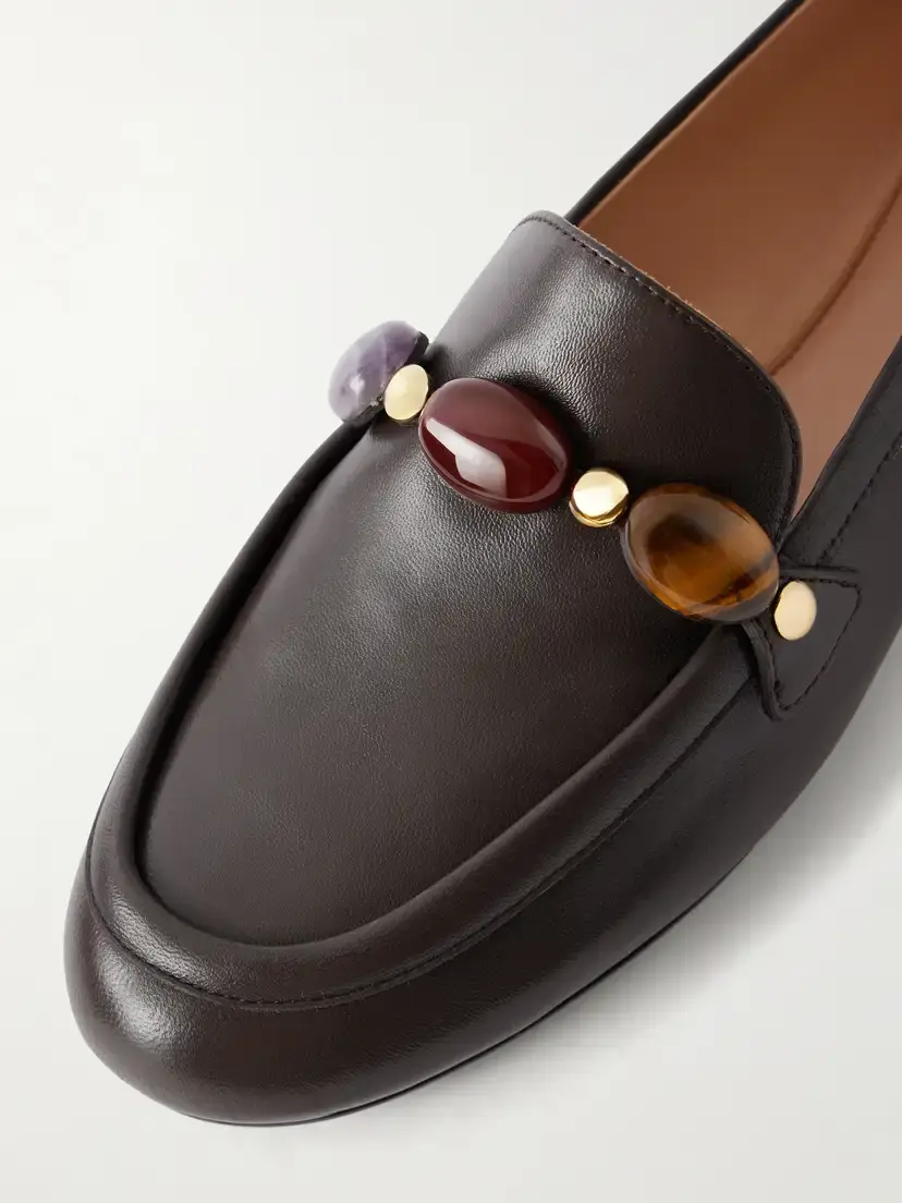 Gianvito Rossi Stone-mbellished Leather Loafers | Thumbnail 5 Gianvito Rossi Stone-mbellished Leather Loafers | Thumbnail 5