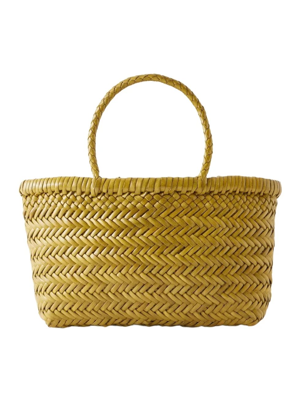 Gora Mini Woven Leather Tote