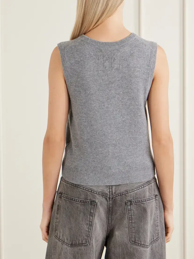 Nili Lotan Porter Cashmere Sweater Vest | Thumbnail 4