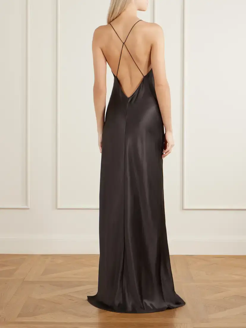 Nili Lotan Ira Silk-charmeuse Gown | Thumbnail 3 Nili Lotan Ira Silk-charmeuse Gown | Thumbnail 3