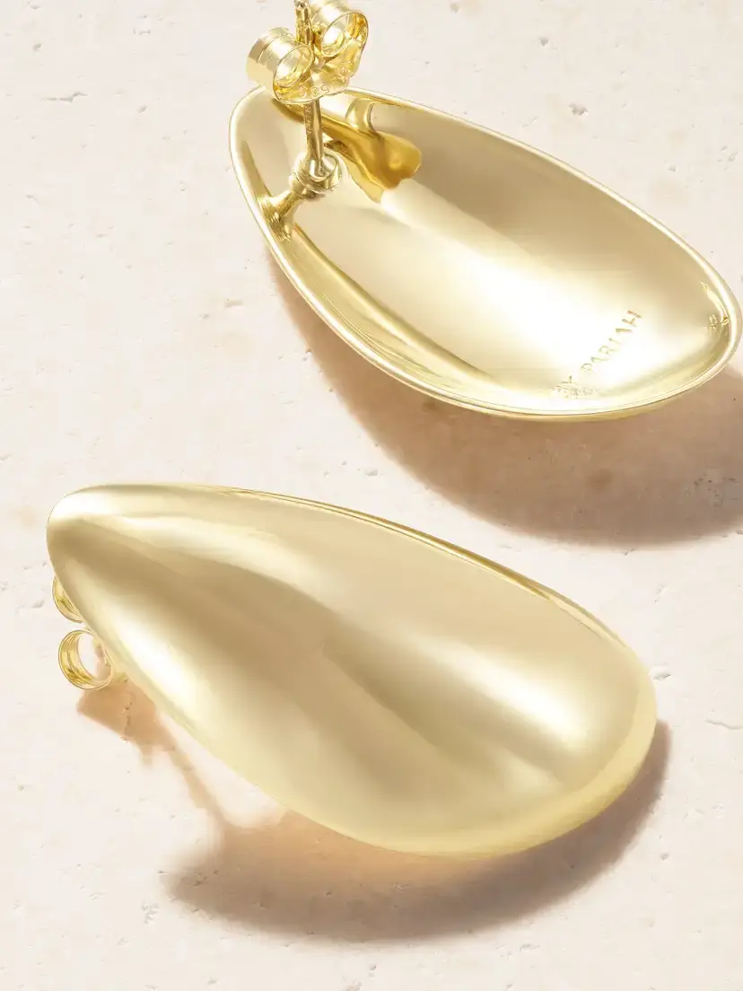 By Pariah Sculptural 14-karat Recycled Gold Earrings | Thumbnail 3 By Pariah Sculptural 14-karat Recycled Gold Earrings | Thumbnail 3