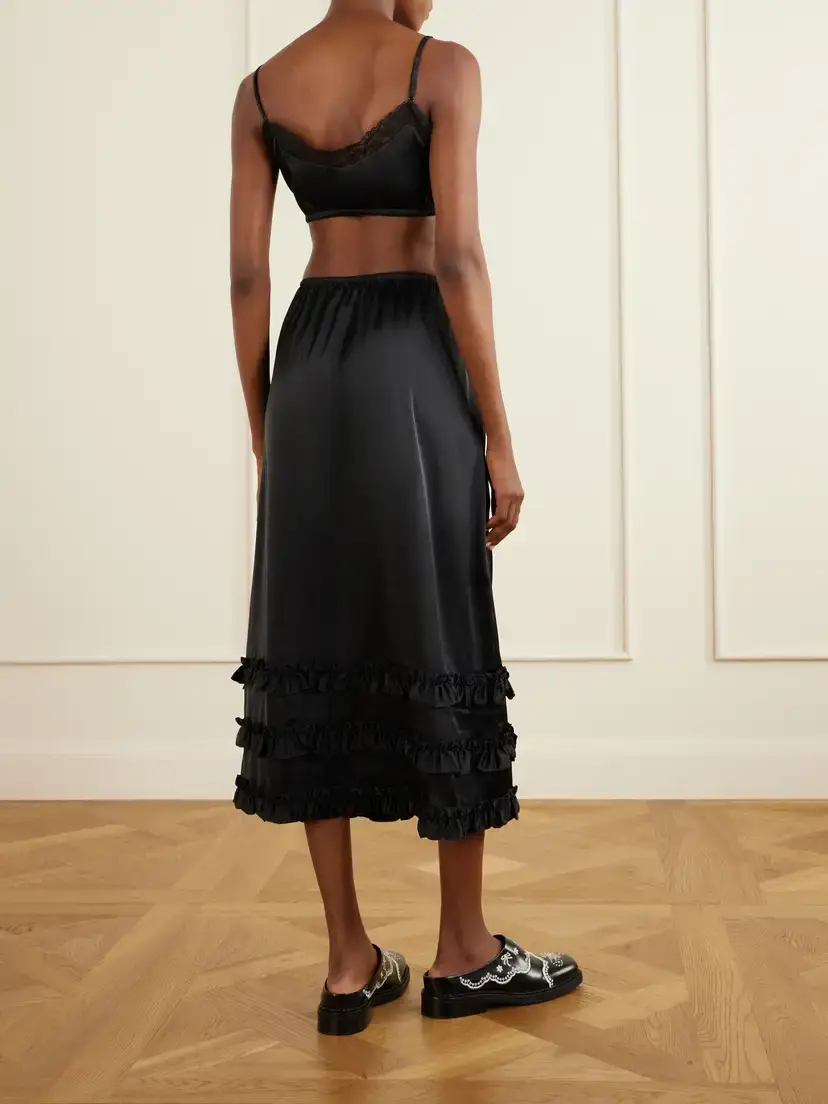 Simone Rocha Lace-trimmed Satin Bralette | Thumbnail 3 Simone Rocha Lace-trimmed Satin Bralette | Thumbnail 3