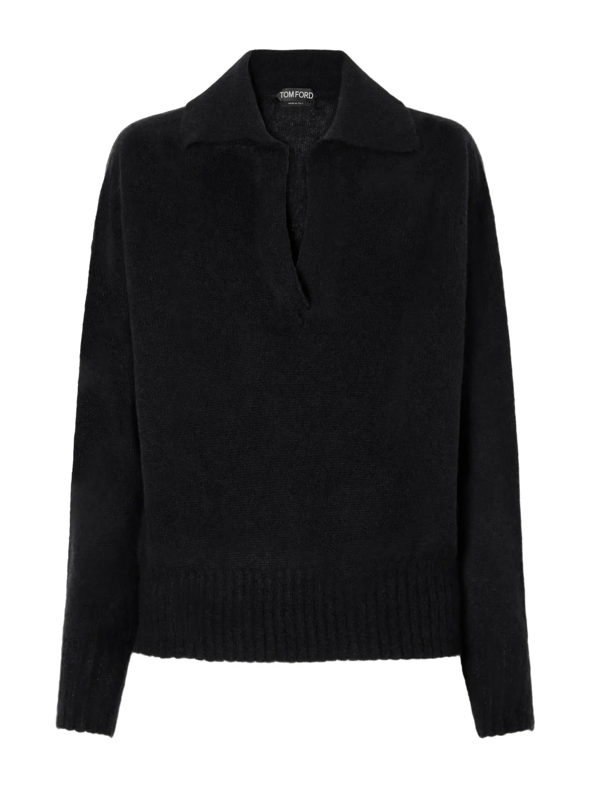 Ribbed Cashmere And Silk-blend Knitted Polo Shirt