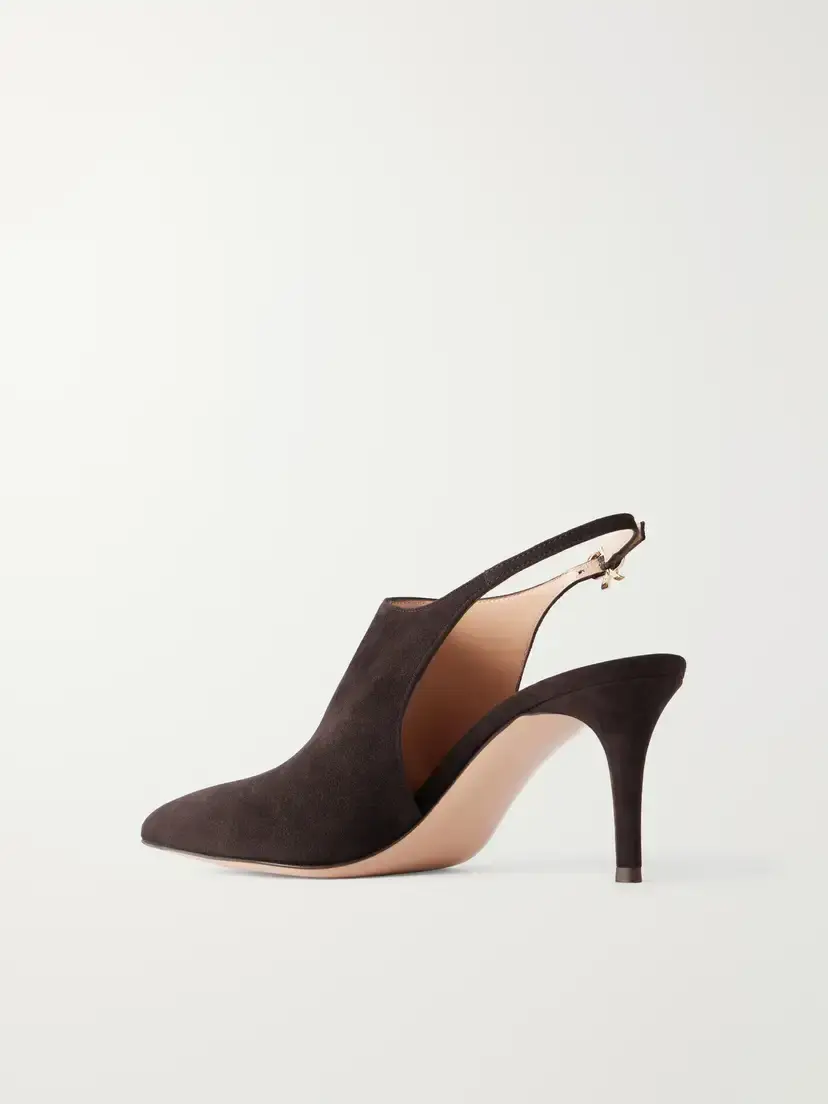 Gianvito Rossi Bazel 70 Suede Pumps | Thumbnail 3 Gianvito Rossi Bazel 70 Suede Pumps | Thumbnail 3