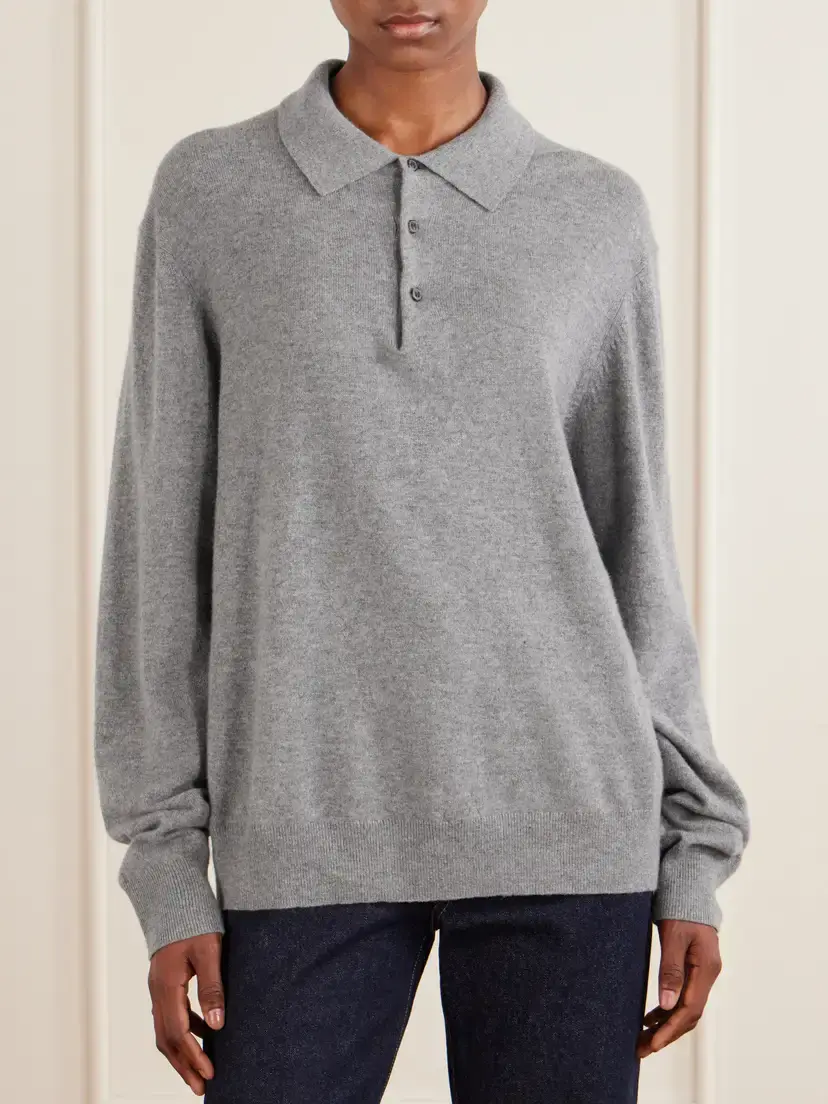 Nili Lotan Jovan Cashmere Polo Sweater | Thumbnail 3 Nili Lotan Jovan Cashmere Polo Sweater | Thumbnail 3