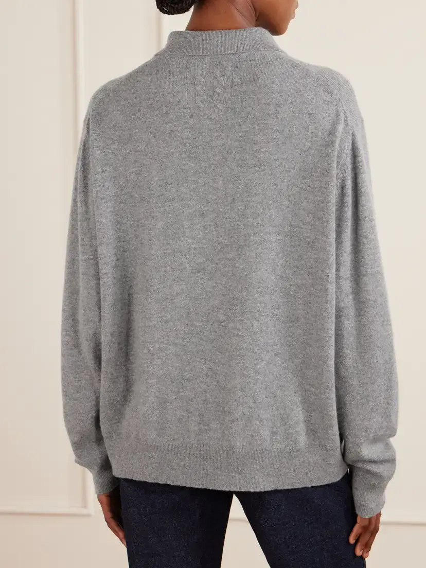 Nili Lotan Jovan Cashmere Polo Sweater | Thumbnail 4 Nili Lotan Jovan Cashmere Polo Sweater | Thumbnail 4