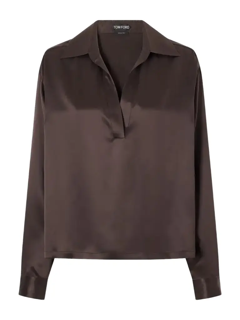 Tom Ford Silk-satin Blouse | Image 1 Tom Ford Silk-satin Blouse | Image 1