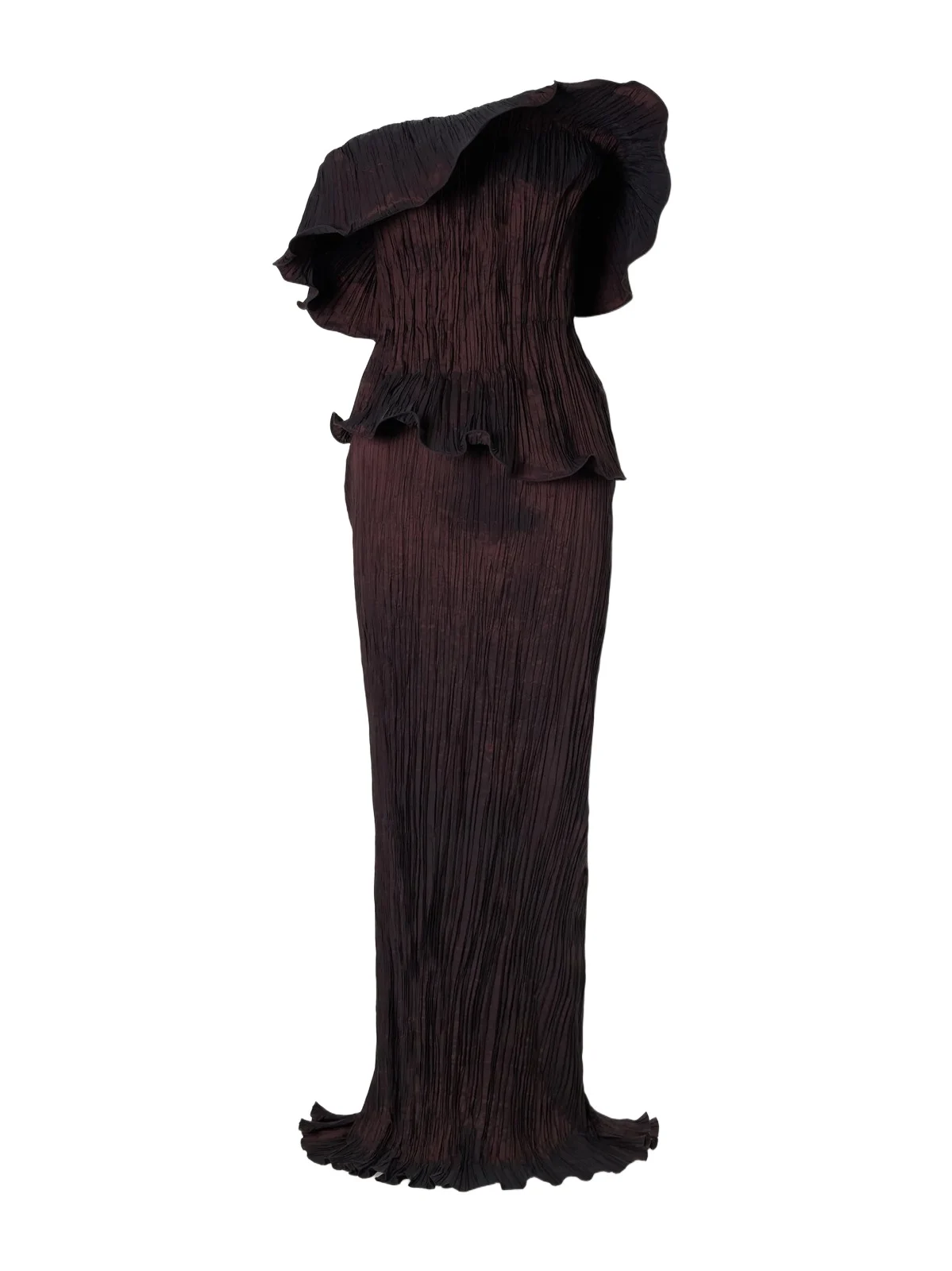 Pleated Off-the-shoulder Taffeta Gown Pleated Off-the-shoulder Taffeta Gown