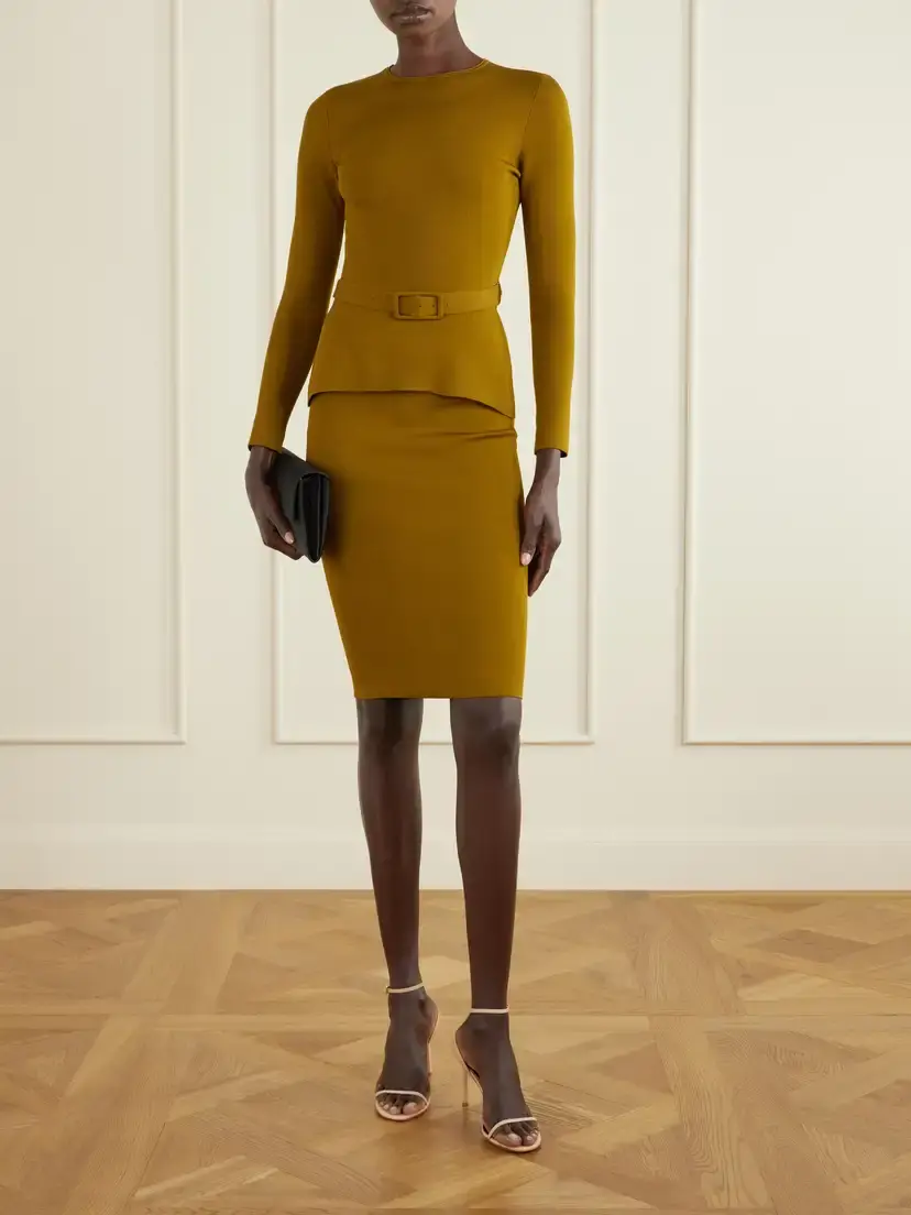 Tom Ford Crepe Knee-length Skirt | Thumbnail 2 Tom Ford Crepe Knee-length Skirt | Thumbnail 2