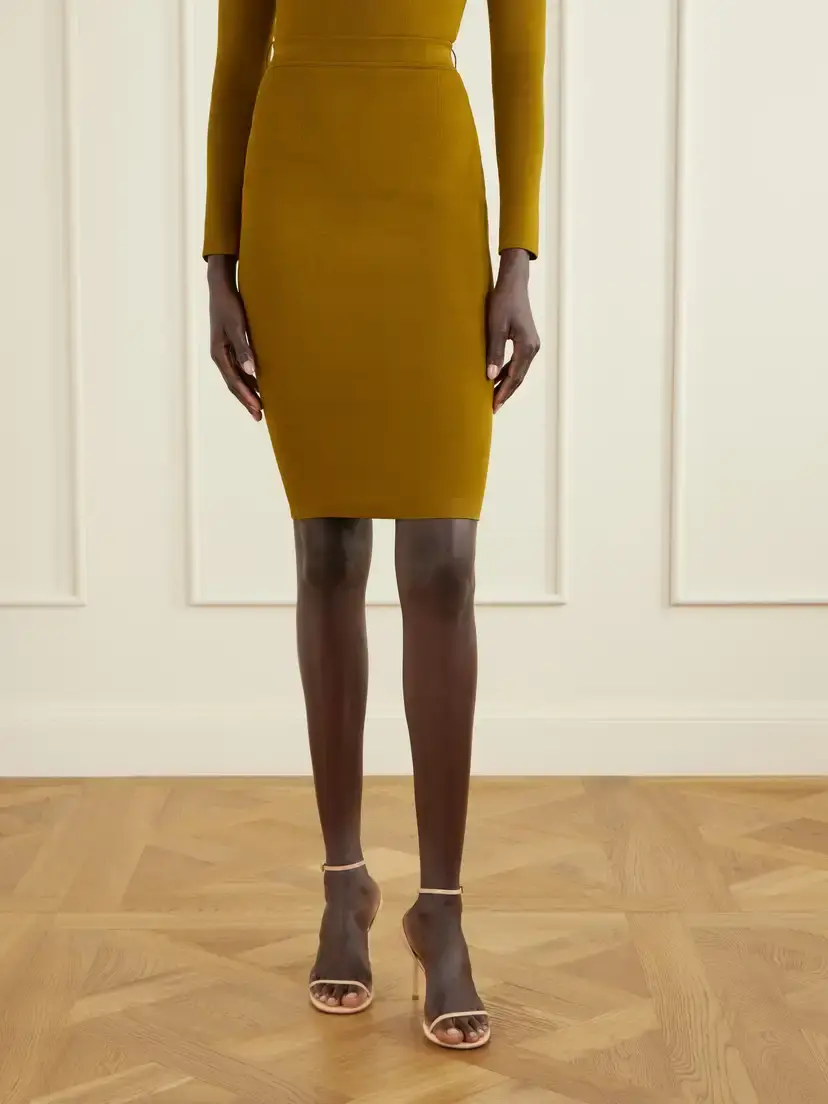 Tom Ford Crepe Knee-length Skirt | Thumbnail 3 Tom Ford Crepe Knee-length Skirt | Thumbnail 3