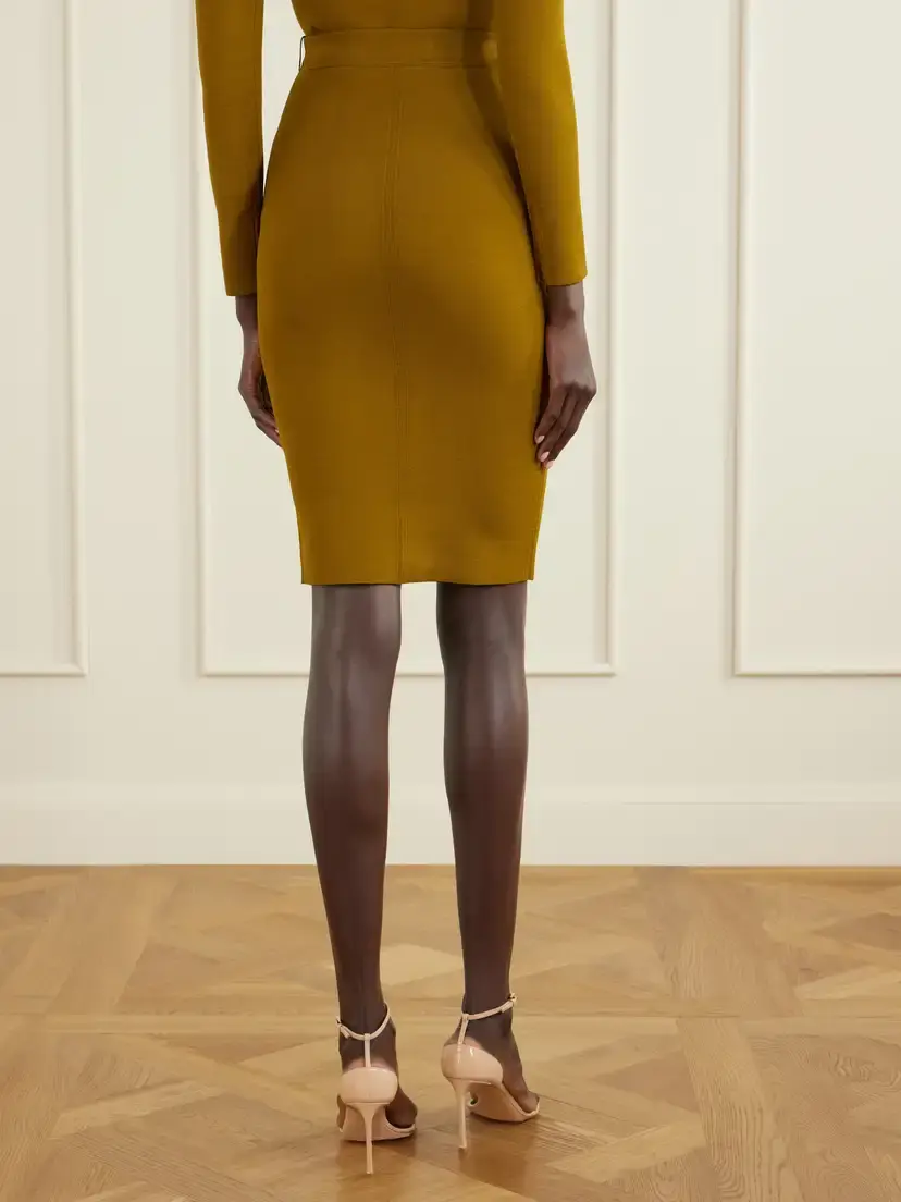 Tom Ford Crepe Knee-length Skirt | Thumbnail 4 Tom Ford Crepe Knee-length Skirt | Thumbnail 4