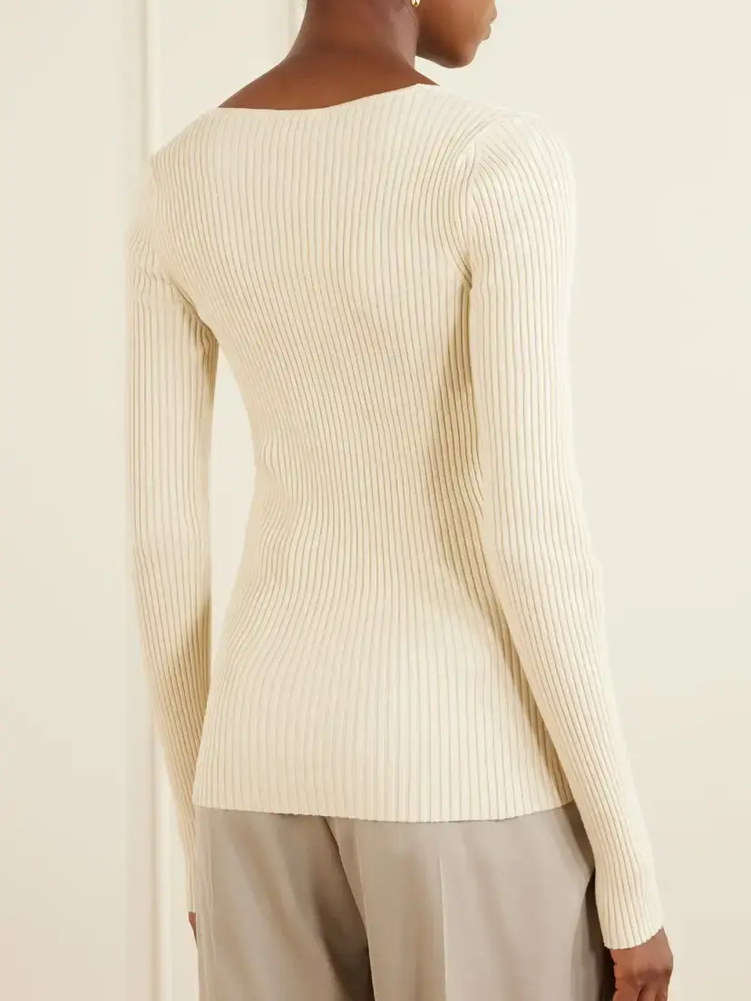 Stella McCartney Ribbed Cotton-blend Sweater | Thumbnail 4