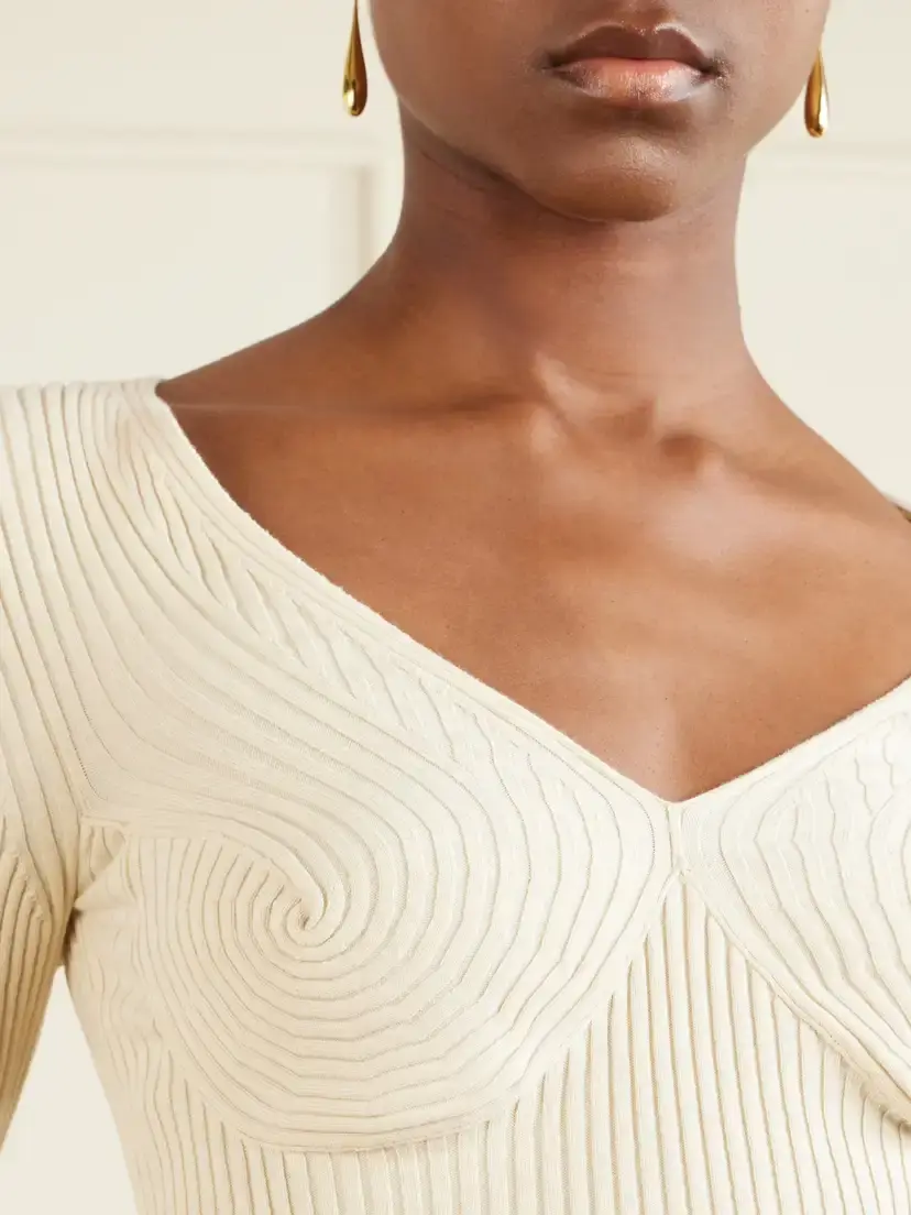 Stella McCartney Ribbed Cotton-blend Sweater | Thumbnail 5