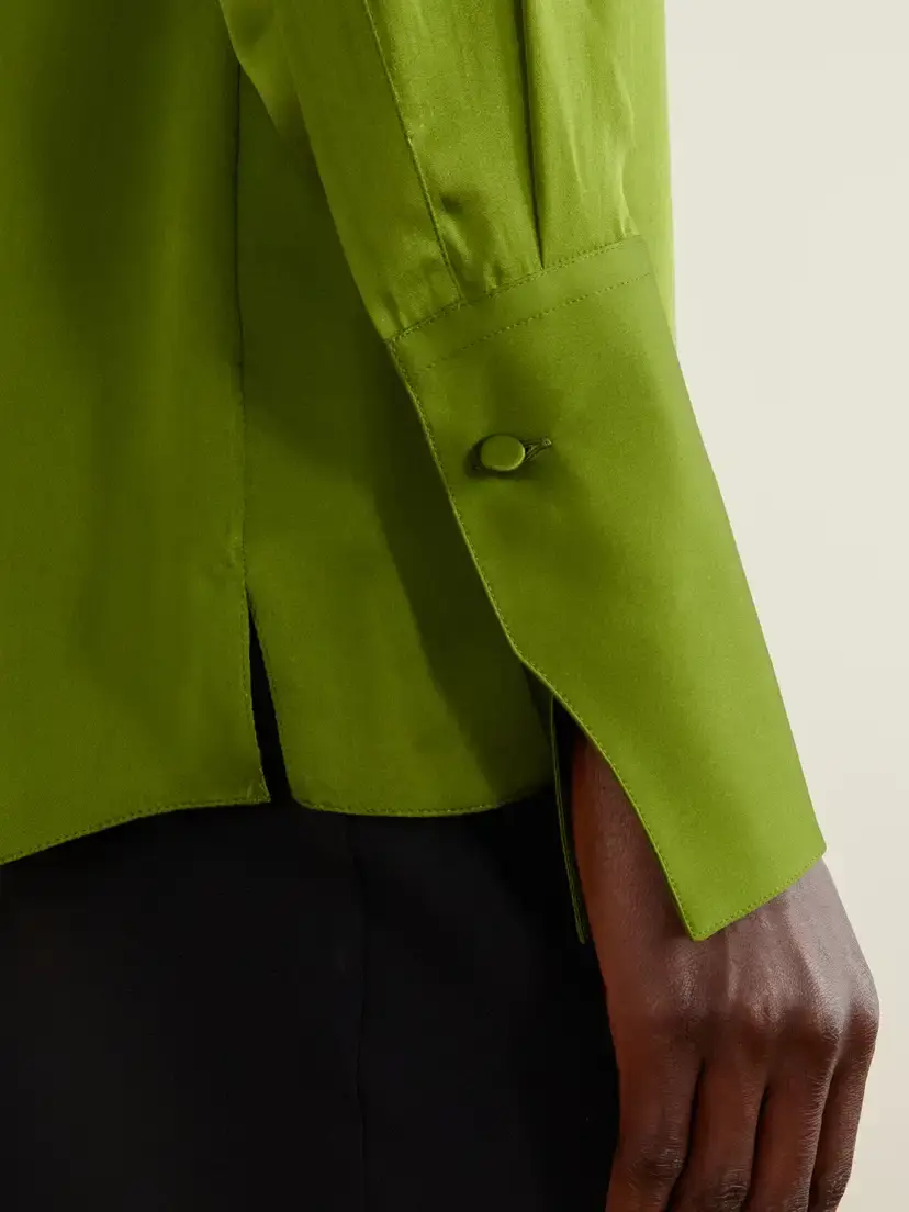 Tom Ford Draped Silk-georgette Blouse | Thumbnail 6 Tom Ford Draped Silk-georgette Blouse | Thumbnail 6