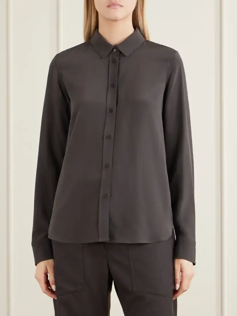 Nili Lotan Gaia Silk-crepe De Chine Shirt | Thumbnail 3 Nili Lotan Gaia Silk-crepe De Chine Shirt | Thumbnail 3
