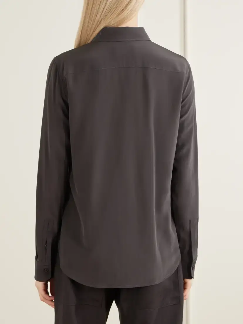 Nili Lotan Gaia Silk-crepe De Chine Shirt | Thumbnail 4 Nili Lotan Gaia Silk-crepe De Chine Shirt | Thumbnail 4