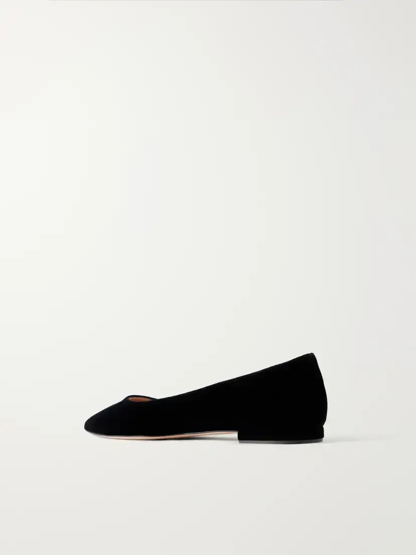 Gianvito Rossi Gianvito Velvet Ballet Flats | Thumbnail 3 Gianvito Rossi Gianvito Velvet Ballet Flats | Thumbnail 3
