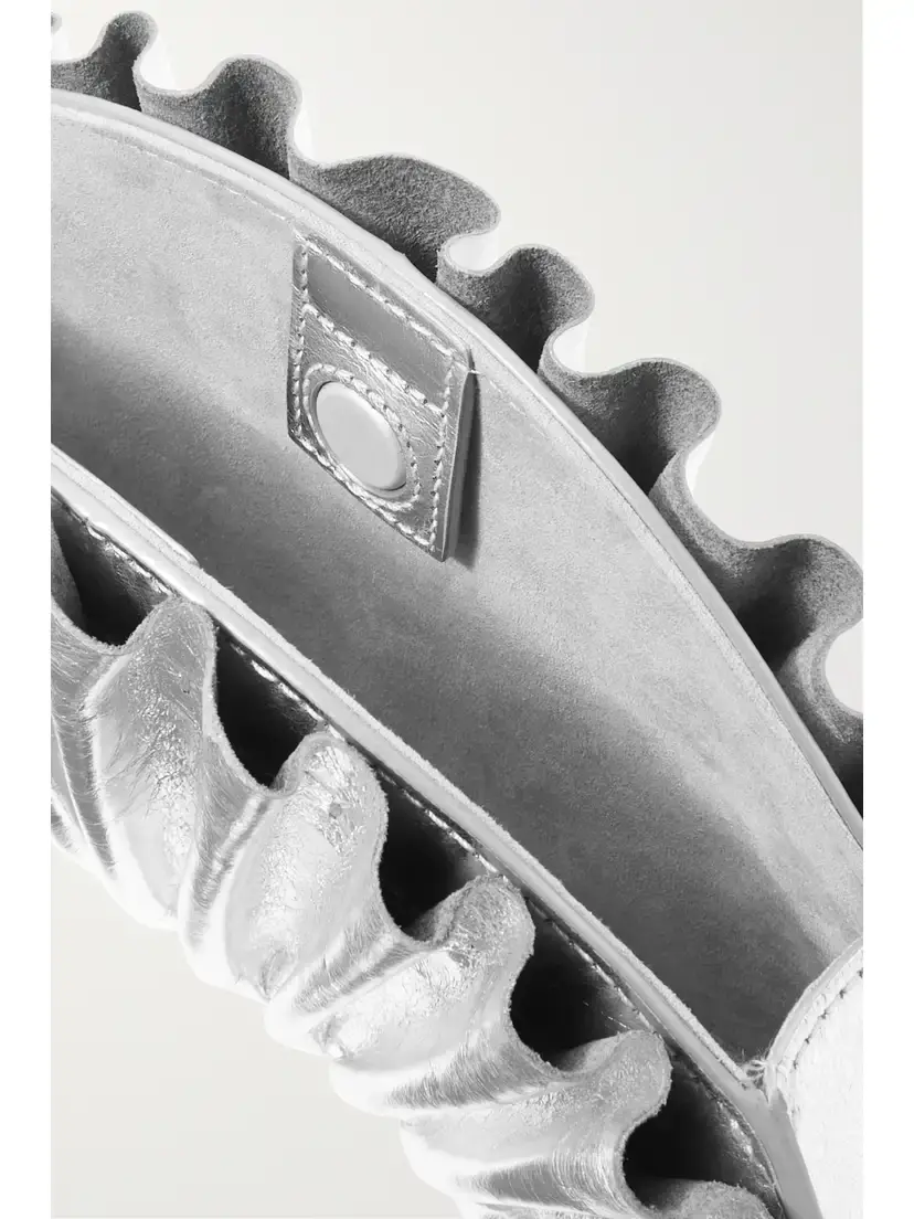 Cult Gaia Nala Ruched Metallic Leather Clutch | Thumbnail 5 Cult Gaia Nala Ruched Metallic Leather Clutch | Thumbnail 5