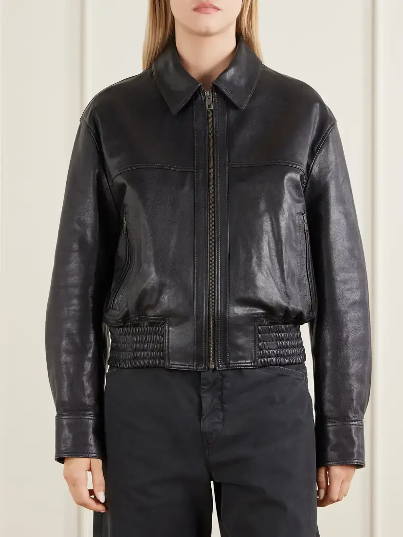 Nili Lotan Aime Leather Bomber Jacket | Thumbnail 3