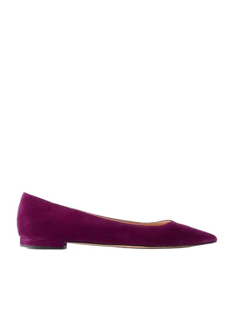 Gianvito Rossi Gianvito Suede Ballet Flats | Image 1 Gianvito Rossi Gianvito Suede Ballet Flats | Image 1