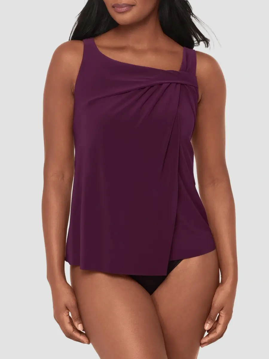 Miraclesuit Women's Rock Solid Tankini Top | Thumbnail 2 Miraclesuit Women's Rock Solid Tankini Top | Thumbnail 2