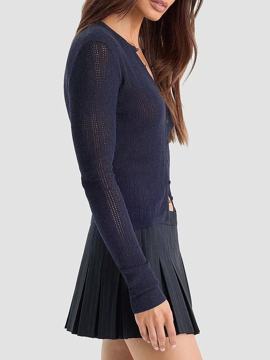 GOOD AMERICAN Women's The Open Knit Cardigan | Thumbnail 5 GOOD AMERICAN Women's The Open Knit Cardigan | Thumbnail 5
