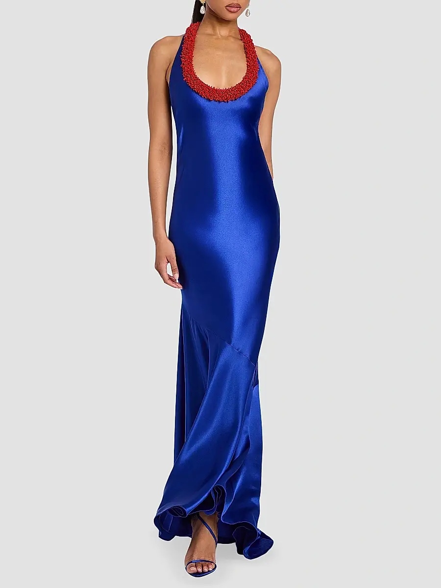 Retrofête Women's Aireliene Embroidered Maxi Dress | Thumbnail 4 Retrofête Women's Aireliene Embroidered Maxi Dress | Thumbnail 4