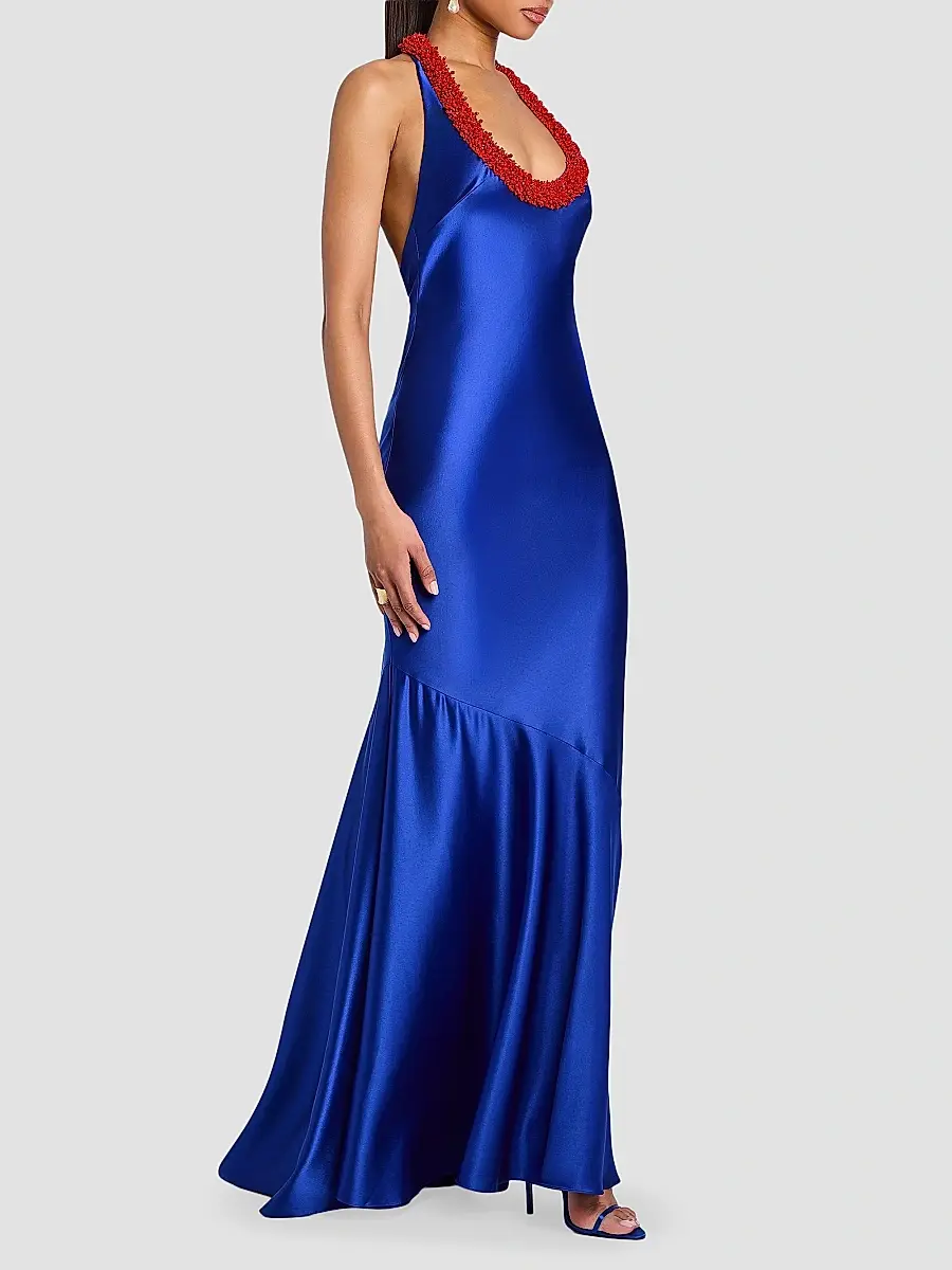 Retrofête Women's Aireliene Embroidered Maxi Dress | Thumbnail 7 Retrofête Women's Aireliene Embroidered Maxi Dress | Thumbnail 7