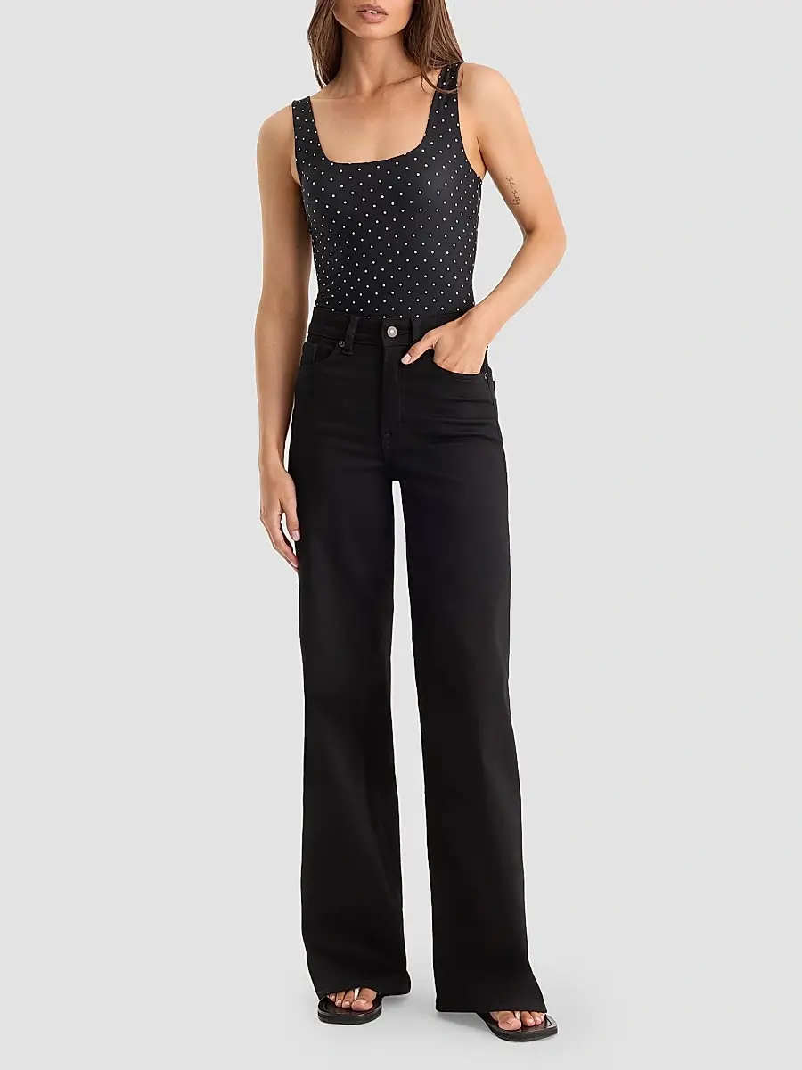 GOOD AMERICAN Women's The Weightless Sculpting Modern Tank Bodysuit | Thumbnail 2 GOOD AMERICAN Women's The Weightless Sculpting Modern Tank Bodysuit | Thumbnail 2