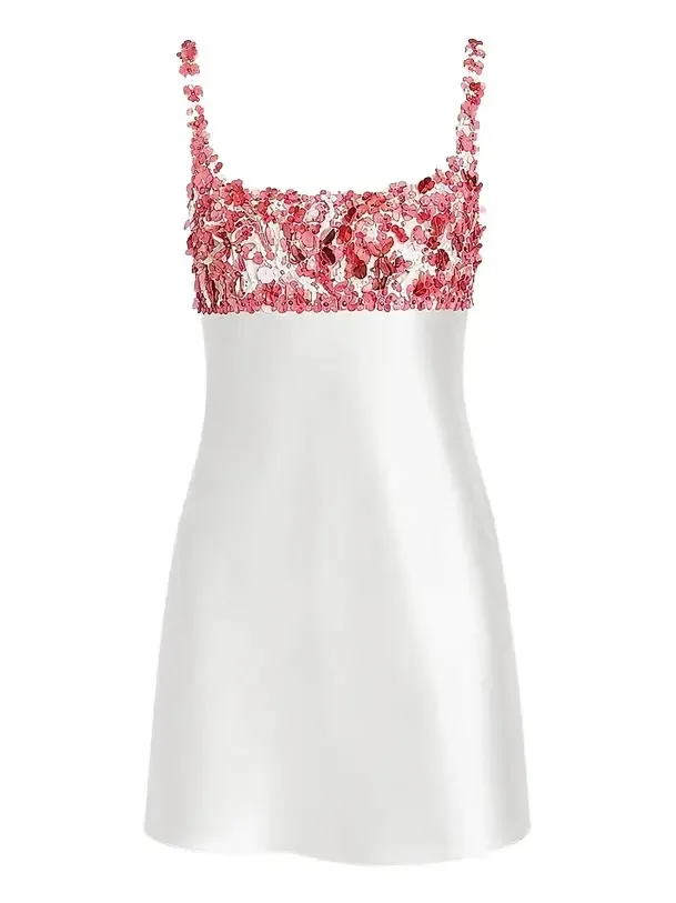 Women's Winifred Embroidered Satin Mini Dress