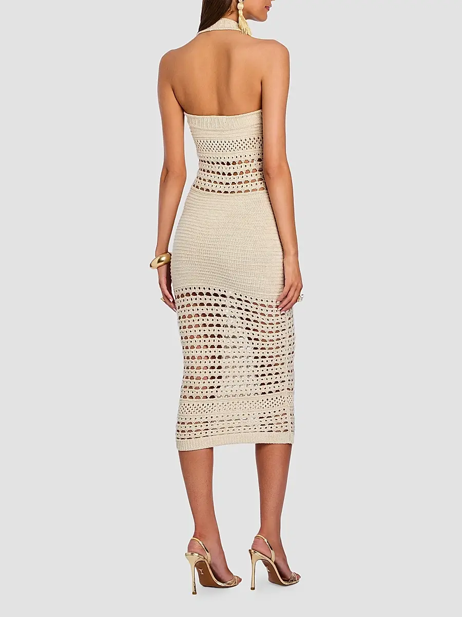 Retrofête Women's Jaycee Crochet Midi Dress | Thumbnail 3 Retrofête Women's Jaycee Crochet Midi Dress | Thumbnail 3
