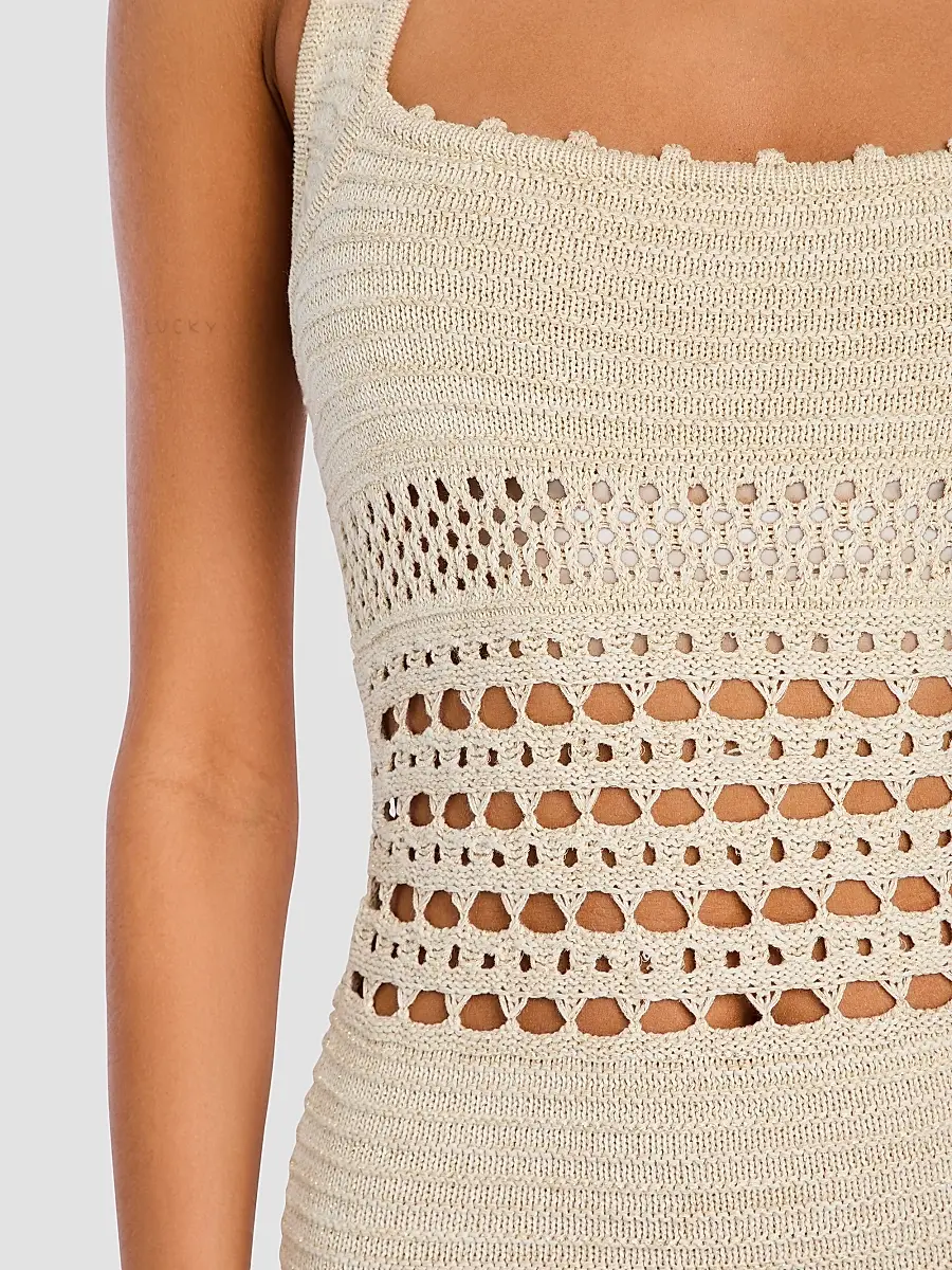 Retrofête Women's Jaycee Crochet Midi Dress | Thumbnail 5 Retrofête Women's Jaycee Crochet Midi Dress | Thumbnail 5