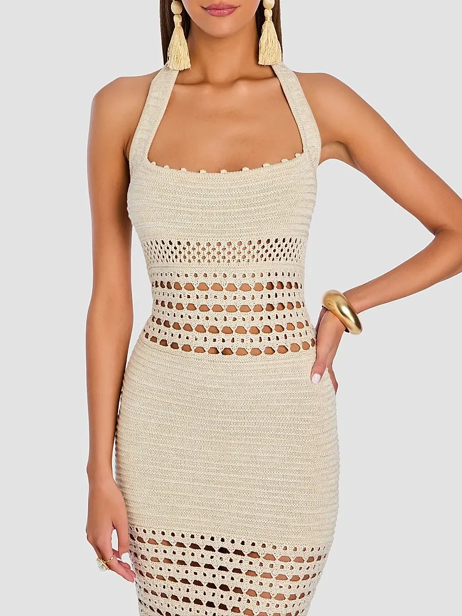 Retrofête Women's Jaycee Crochet Midi Dress | Thumbnail 6 Retrofête Women's Jaycee Crochet Midi Dress | Thumbnail 6