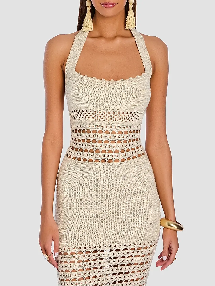 Retrofête Women's Jaycee Crochet Midi Dress | Thumbnail 7 Retrofête Women's Jaycee Crochet Midi Dress | Thumbnail 7