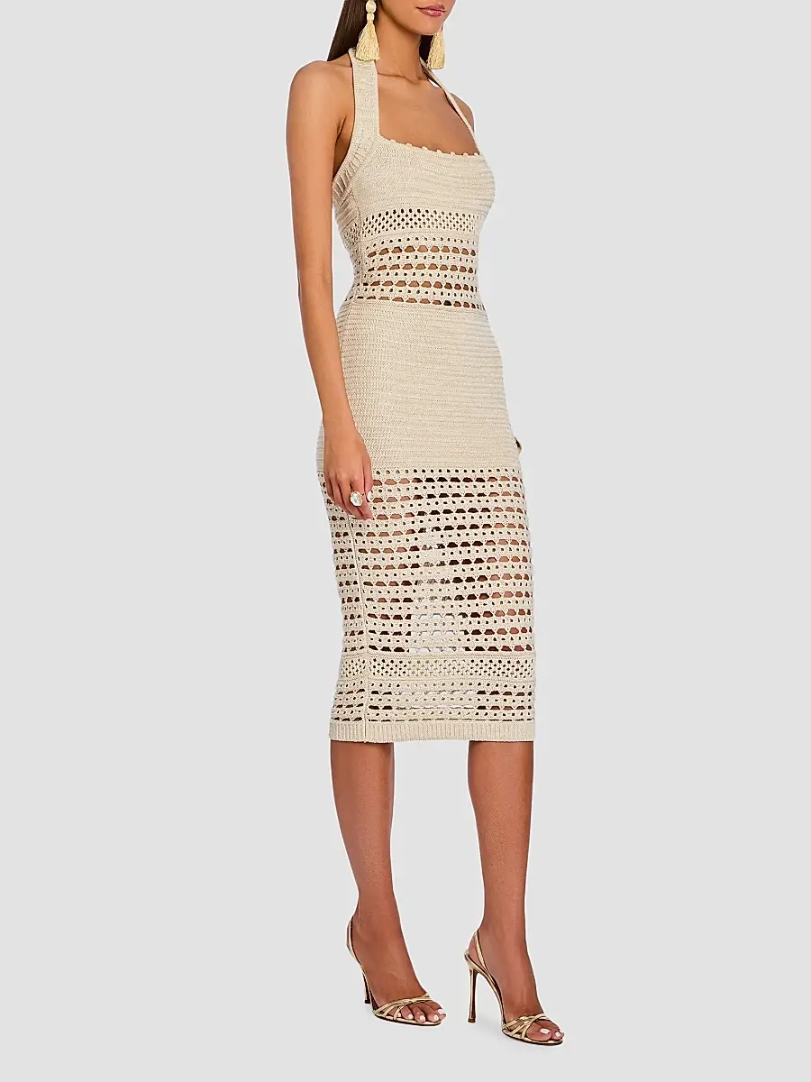 Retrofête Women's Jaycee Crochet Midi Dress | Thumbnail 8 Retrofête Women's Jaycee Crochet Midi Dress | Thumbnail 8