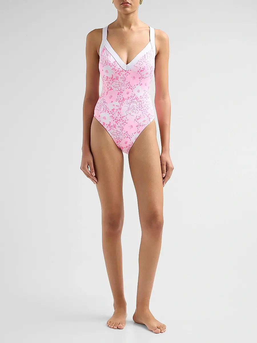 Lilly Pulitzer Women's Nioma Burst Of Joy One-Piece Swimsuit | Thumbnail 2 Lilly Pulitzer Women's Nioma Burst Of Joy One-Piece Swimsuit | Thumbnail 2