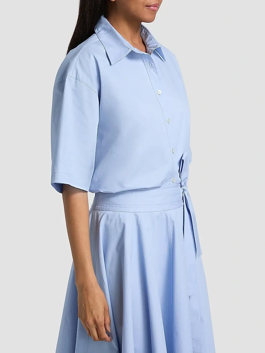 Derek Lam Women's Olivia Cotton Crop Shirt | Thumbnail 4 Derek Lam Women's Olivia Cotton Crop Shirt | Thumbnail 4