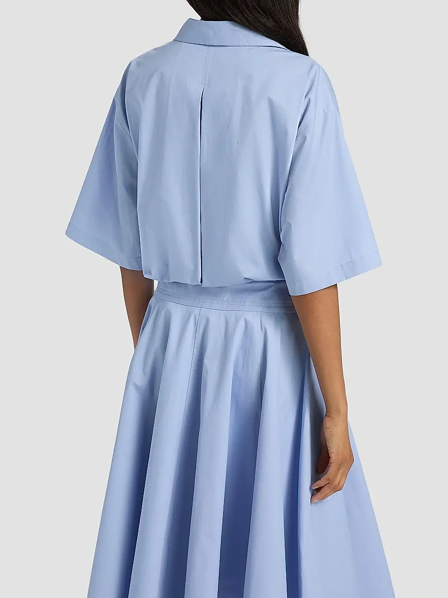 Derek Lam Women's Olivia Cotton Crop Shirt | Thumbnail 5 Derek Lam Women's Olivia Cotton Crop Shirt | Thumbnail 5