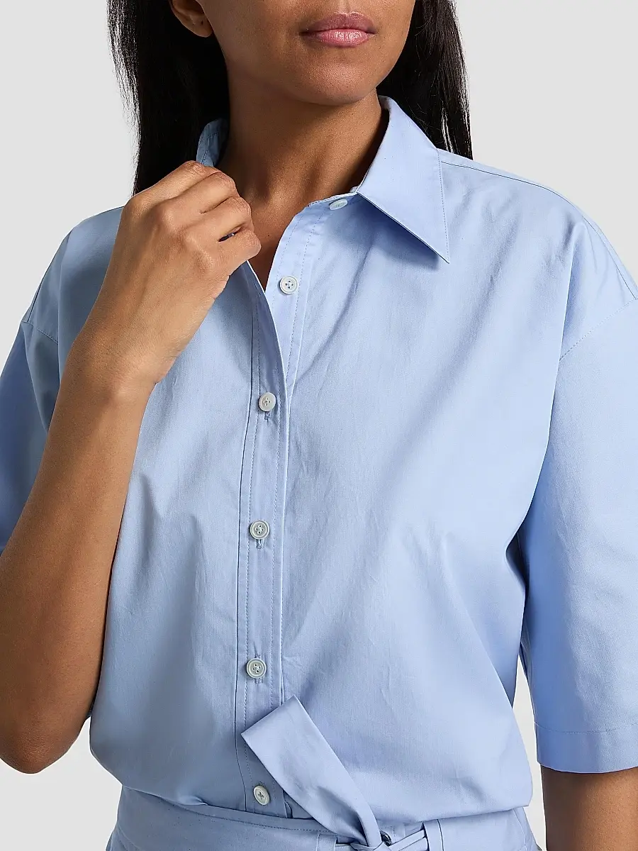 Derek Lam Women's Olivia Cotton Crop Shirt | Thumbnail 6 Derek Lam Women's Olivia Cotton Crop Shirt | Thumbnail 6