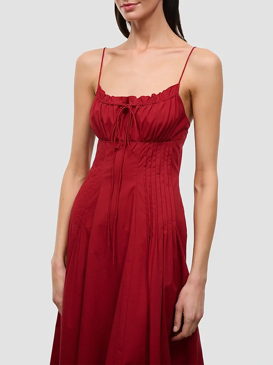 Staud Women's Margi Cotton Midi Dress | Thumbnail 5 Staud Women's Margi Cotton Midi Dress | Thumbnail 5