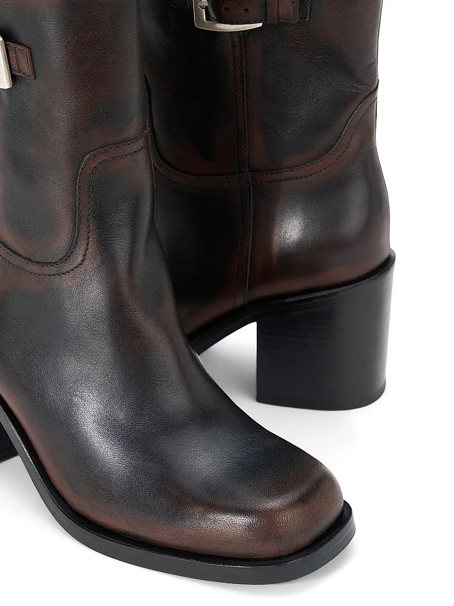 Staud Women's Brooklyn 75MM Leather Ankle Boots | Thumbnail 4 Staud Women's Brooklyn 75MM Leather Ankle Boots | Thumbnail 4
