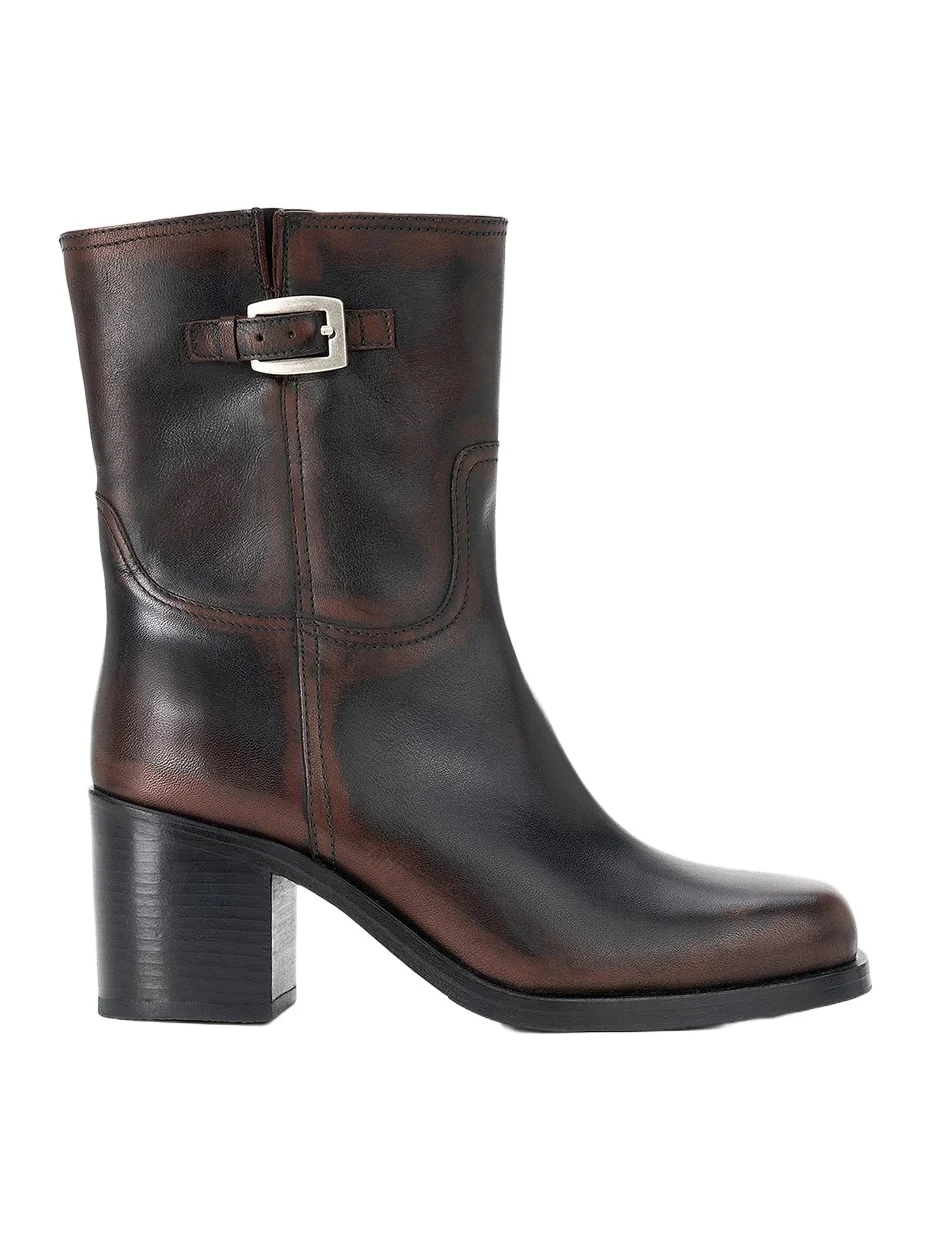 Women's Brooklyn 75MM Leather Ankle Boots
