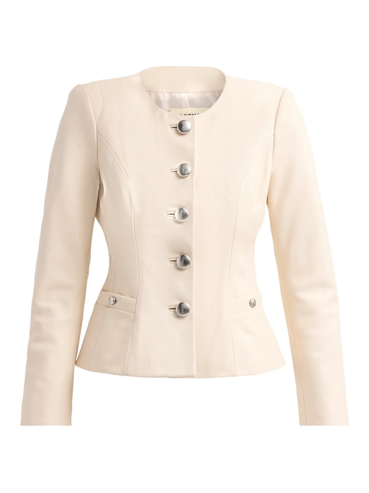 Women's Mariella Collarless Leather Blazer Women's Mariella Collarless Leather Blazer