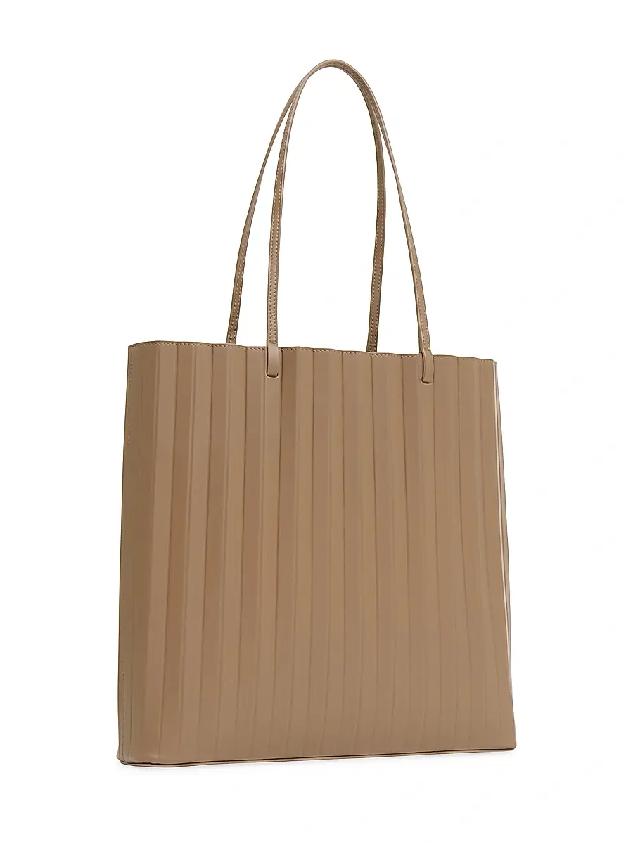 MANSUR GAVRIEL Women's Large Pleated Leather Tote Bag | Thumbnail 2 MANSUR GAVRIEL Women's Large Pleated Leather Tote Bag | Thumbnail 2