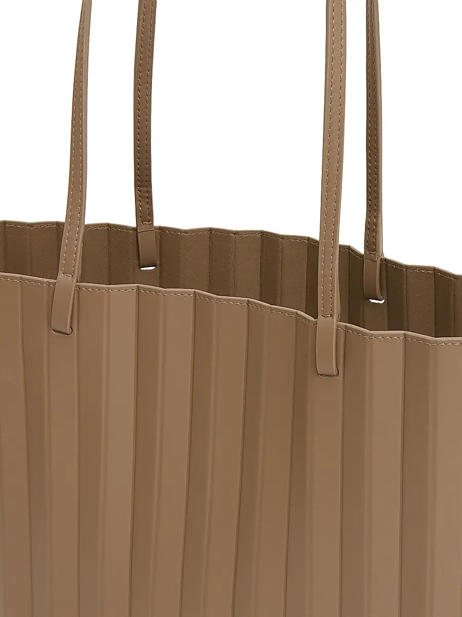 MANSUR GAVRIEL Women's Large Pleated Leather Tote Bag | Thumbnail 4 MANSUR GAVRIEL Women's Large Pleated Leather Tote Bag | Thumbnail 4